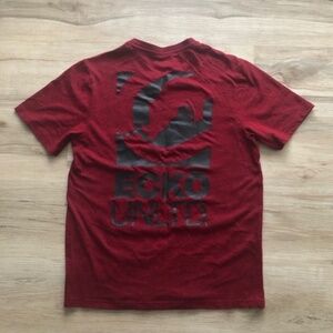 Ecko Unlimited Red and Black Short Sleeve Tee